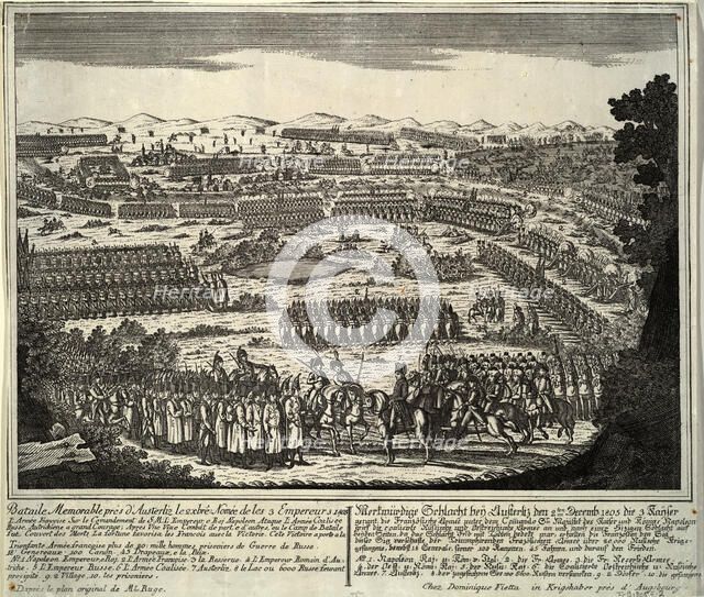 The Battle of Austerlitz on December 2, 1805, 1805. Artist: Anonymous  