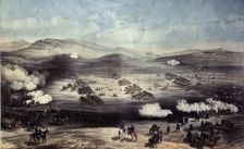 The Battle of Balaclava on October 25, 1854. The Charge of the Light Brigade. Artist: Simpson, William (1832-1898)