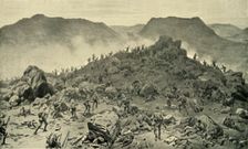 The Battle of Belmont, 23rd November 1899 - Bayonet Attack by the Scots and Grenadier Guards 1900 Creator: Frank Dadd
