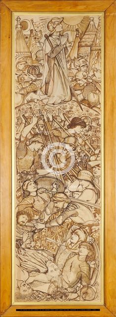 The Battle of Beth-Horon - Joshua Commanding the Sun and Moon to Stand Still, 1863. Creator: Sir Edward Coley Burne-Jones.