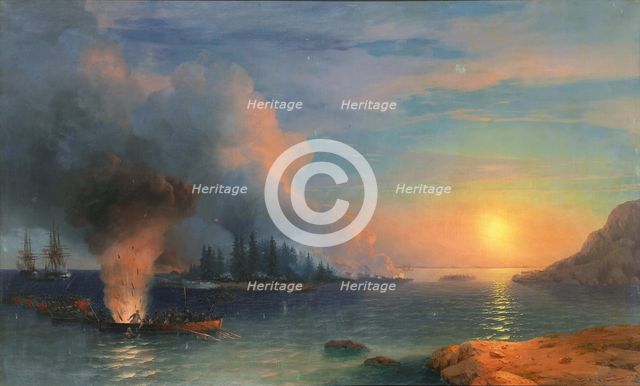 The Battle of Bomarsund, 1858.