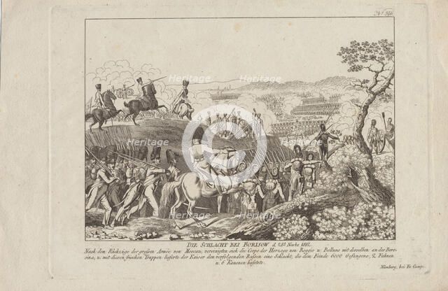 The Battle of Borisov on November 28, 1812. Artist: Campe, August Friedrich Andreas (1777-1846)