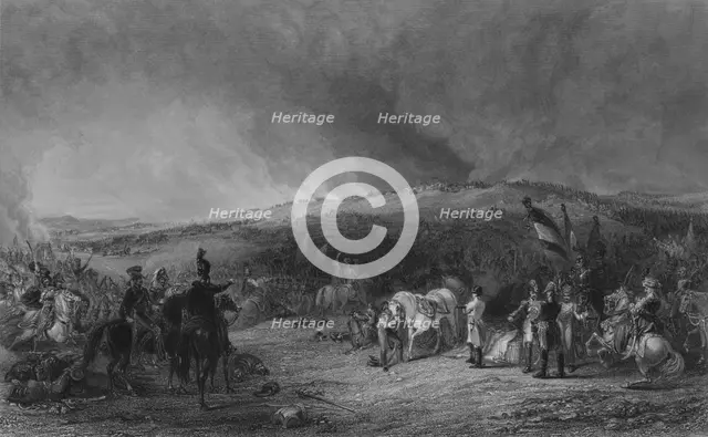 'The Battle of Borodino', 1812, (1829), (1850).  Creator: James Baylis Allen.