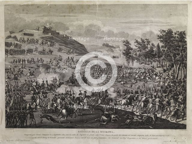 The Battle of Borodino on August 26, 1812, 1813. Creator: Le Beau, Pierre Adrien (1748-1800).
