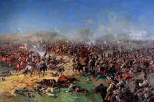 The Battle of Borodino on August 26, 1812. Third French Attack 1913. Creator: Franz Roubaud