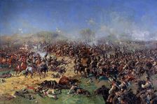 The Battle of Borodino on August 26, 1812. Third French Attack 1913. Creator: Franz Roubaud