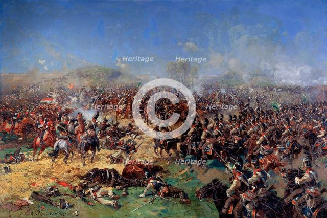 'The Battle of Borodino on August 26, 1812. Third French Attack', 1913. Creator: Franz Roubaud.