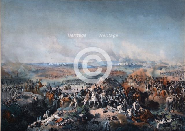 The Battle of Borodino on August 26, 1812, First quarter of 19th cen.. Artist: Hess, Peter von (1792–1871)