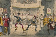 The Battle of Bosworth Field, a scene in the Great Drama of History, 1850. Artist: John Leech