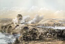 The Battle of Bothwell Bridge 1679 (19th century).Artist: Robertson