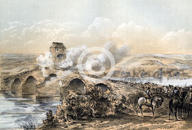 'The Battle of Bothwell Bridge', 1679 (19th century).Artist: Robertson