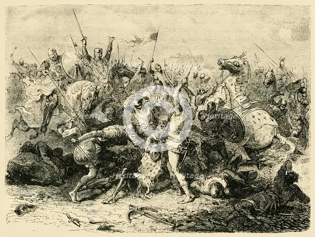 'The Battle of Bouvines', (1214), 1890.   Creator: Unknown.
