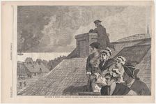 The Battle of Bunker Hill - Watching the Fight from Copp's Hill, in Boston (Harper's Weekl..., 1875. Creator: Unknown