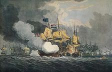 The Battle of Camperdown c1798, (1924). Artist: Robert Clevely