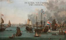 The Battle of Chatham , ca 1667. Creator: Stoop, Willem van der (c. 1620-1669)