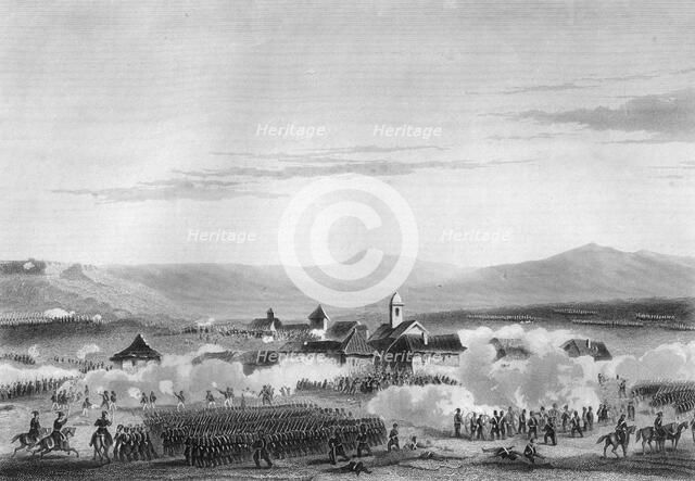 The Battle of Citate, during the Crimean War, 1854 (1857).Artist: W Hulland