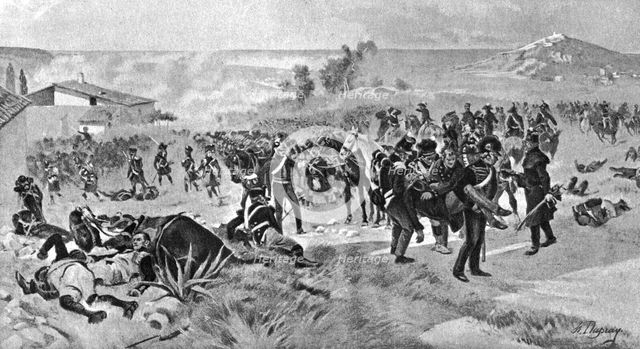The Battle of Corunna, 16 January 1809, (1910). Artist: Unknown