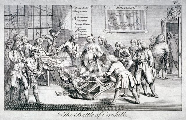 'The Battle of Cornhill', 1769. Artist: Anon