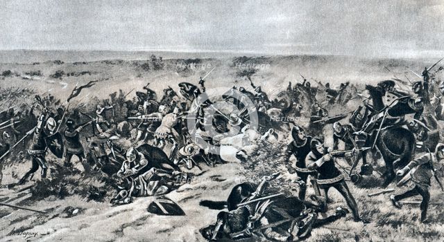 The Battle of Crecy, 26 August 1346, (1910). Artist: Unknown