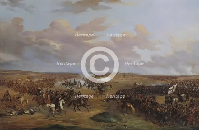 The Battle of Dennewitz, September 6, 1813, 1842. Creator: Alexander Wetterling.