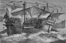 The Battle of Dover 24 August 1217, (c1880)