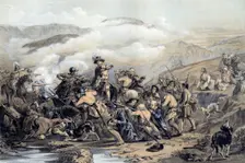 The Battle of Drumclog 1679 (19th century).Artist: George Harvey