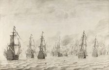 The Battle of Dunkirk, 1659. Creator: Willem van de Velde I