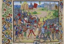 The Battle of Dunkirk on 25 May 1383, ca 1470-1475. Creator: Liédet, Loyset (1420-1479)