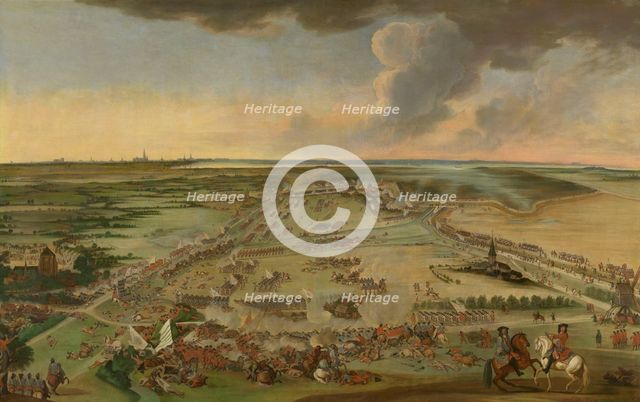 The Battle of Ekeren on June 30, 1703 Creator: Constantyn Francken.