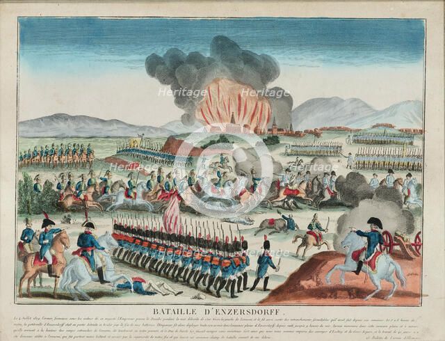 The Battle of Enzersdorf on 6 July 1809, . Creator: Anonymous ().