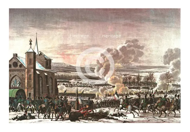 The Battle of Eylau, 9 February 1807, (c1850). Artist: Edme Bovinet.