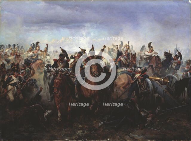 The battle of Fer-Champenois on March 13, 1814, 1891. Artist: Willewalde, Gottfried (Bogdan Pavlovich) (1818-1903)