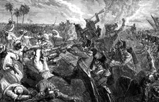The Battle of Ferozeshah, India, 1845, (1900)
