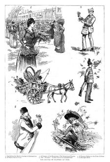 'The Battle of Flowers at Nice 1890. Creator: Unknown