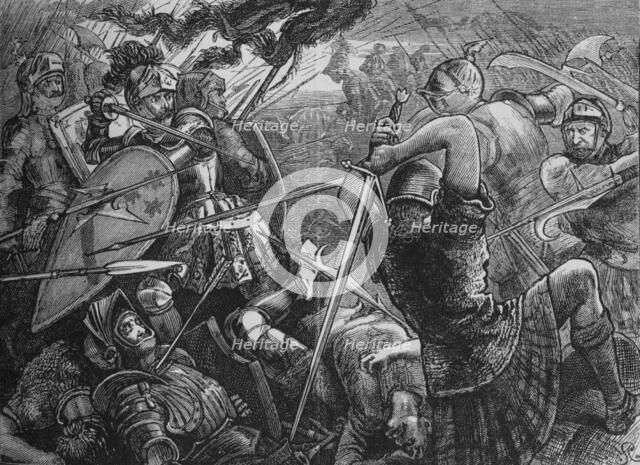 'The Battle of Flodden', 9 September 1513, (c1880).  Artist: Unknown.