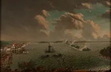 The Battle of Fredrikshamn on May 1790, 1791. Creator: Schoultz, Johan Tietrich (1754-1807)