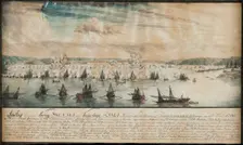 The Battle of Fredrikshamn on May 1790, 1791. Creator: Schoultz, Johan Tietrich (1754-1807)