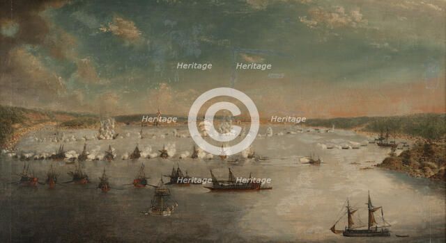 The Battle of Fredrikshamn on May 1790, 1791. Creator: Schoultz, Johan Tietrich (1754-1807).