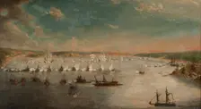 The Battle of Fredrikshamn on May 1790, 1791. Creator: Schoultz, Johan Tietrich (1754-1807)