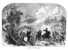 The Battle of Gettysburg, American Civil War, 1-3 July 1863, (1872)