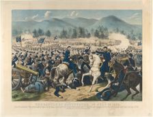 The Battle of Gettysburg, Pa., July 3rd, 1863, 1863. Creator: Currier and Ives