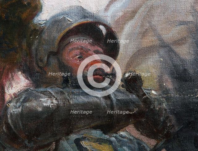 The Battle of Grunwald (Detail), 1910. Artist: Popiel, Tadeusz (1863-1913)