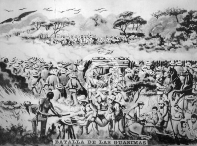 The battle of Guasimas, (1874), 1920s. Creator: Unknown.