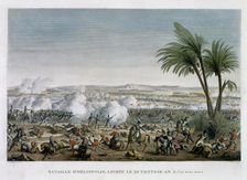 The Battle of Heliopolis, 29 Ventose, Year 8 (20 March 1800). Creator: Edme Bovinet