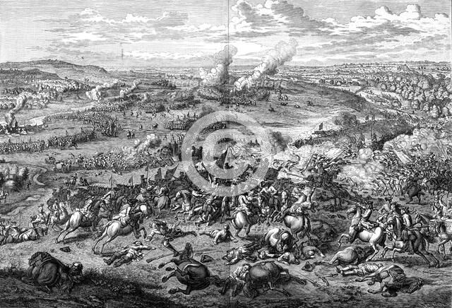 The Battle of Hochstadt, Bavaria, 13 August 1704, (1903).Artist: Jan van Huchtenburg