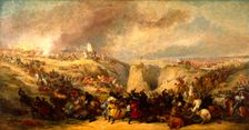 The Battle of Hyderabad, 24th March 1843, by 1854. Creator: George Jones