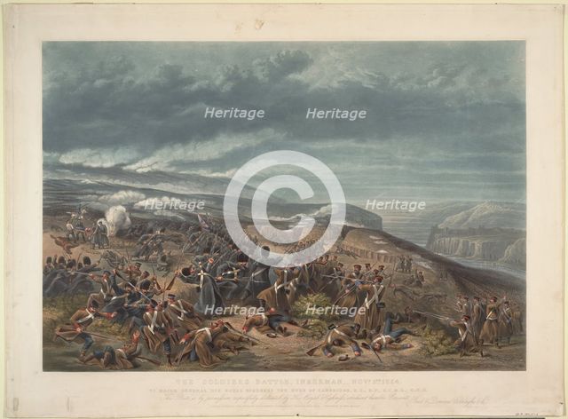 The Battle of Inkerman on November 5, 1854, 1855. Artist: Anonymous  