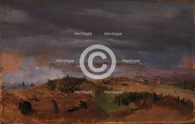 The Battle of Isted 25 July 1850. Study, 1850. Creator: Jorgen Sonne.