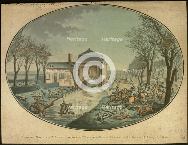 The Battle of Jemappes, c. 1793. Creator: Anonymous.