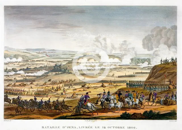 The Battle of Jena, Germany, 14th October 1806. Creator: Edme Bovinet.